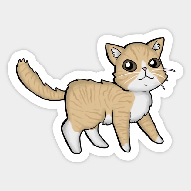 Stray Kitties Polka03 Sticker by zacksmithart